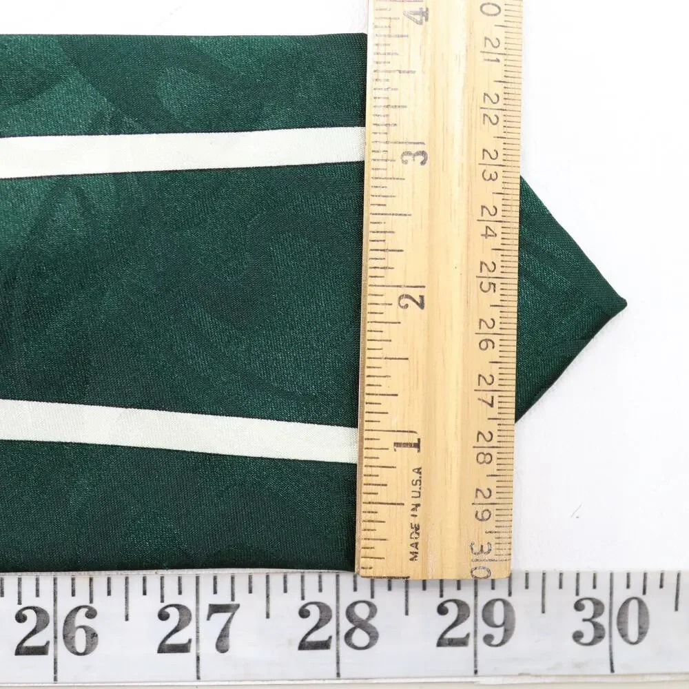 Romario Manzini Tie Mens 60 in Italian Silk Forest Green Statement Wide